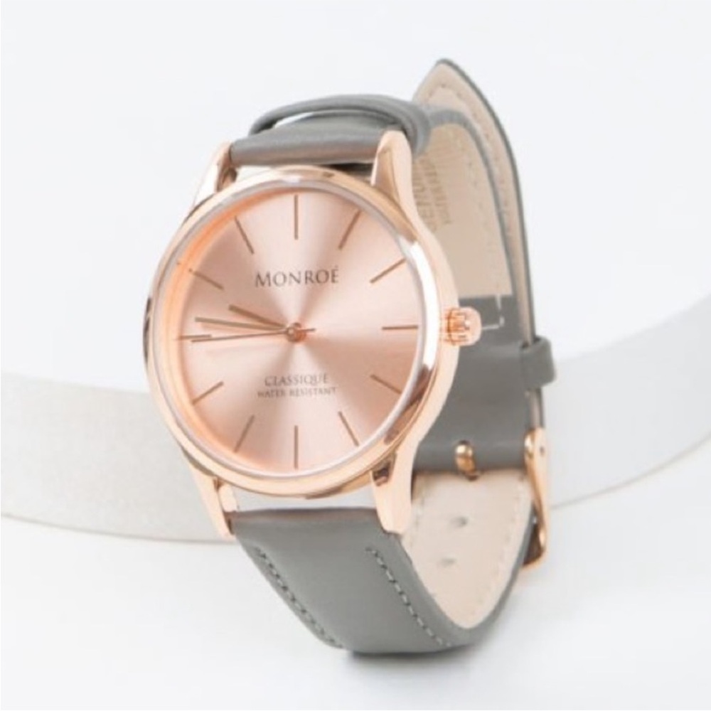 NWT Monroe Classique Wrist Watch in Sunburst Solerose